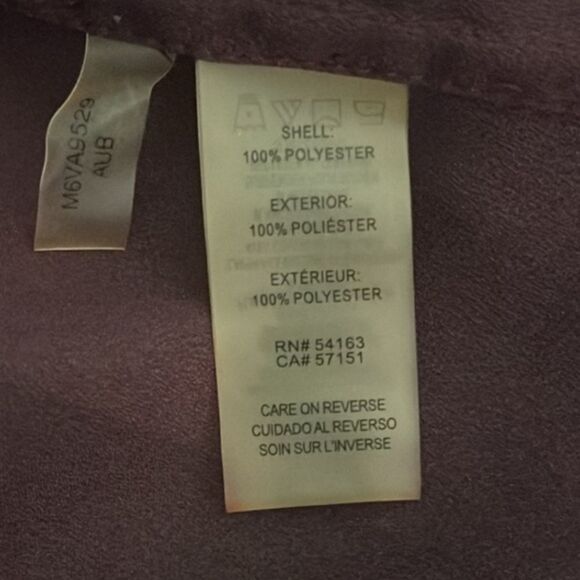 Calvin Klein Long Roll Tab Sleeve Button Front Crepe Blouse CK Eggplant Work Top - Picture 7 of 12